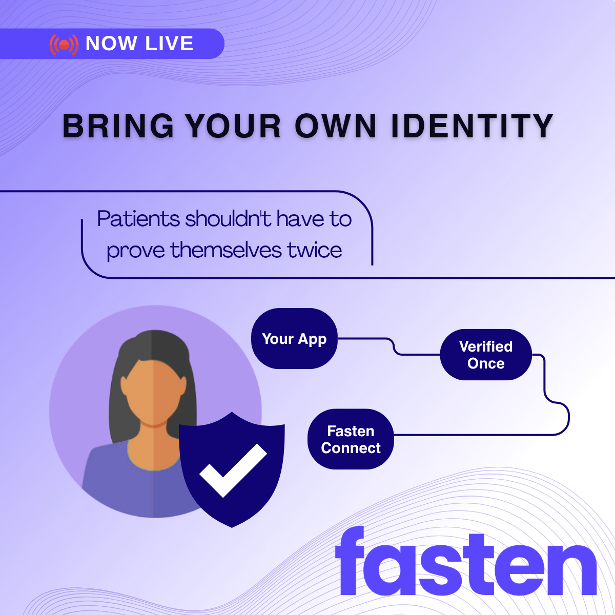 Fasten’s 𝐁𝐫𝐢𝐧𝐠 𝐘𝐨𝐮𝐫 𝐎𝐰𝐧 𝐈𝐝𝐞𝐧𝐭𝐢𝐭𝐲 capability is now live